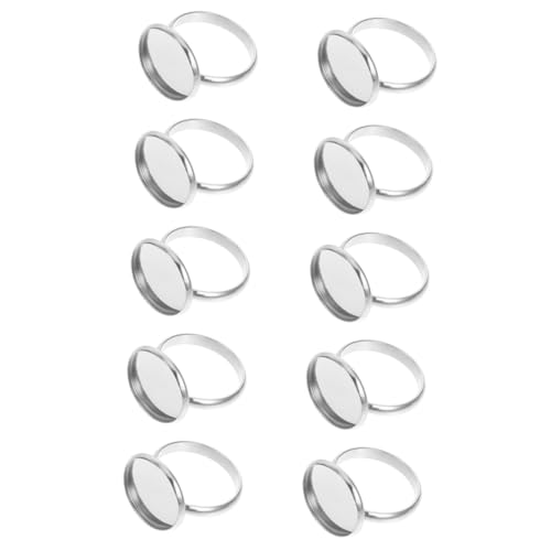 OFFIGAM 10 Stück Teiliges Verstellbare Edelstahl Ringbasen Langlebige DIY Fingerringe mit Glatter Oberfläche Kompakte Ringhalter für Schmuckherstellung Rostfrei Robust Komfortabel OFFIGAM 10 Stück Teiliges Verstellbare Edelstahl Ringbasen Langlebige DIY Fingerringe mit Glatter Oberfläche Kompakte Ringhalter für Schmuckherstellung Rostfrei Robust Komfortabel von OFFIGAM