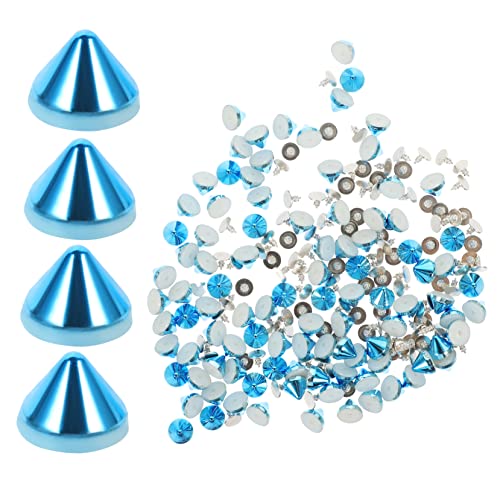 OFFIGAM 100 Stück Punk Rock Nieten Aus Kunststoff Für Selbstgemacht Kleidung Taschen Und Schuhe Bunte Spikes Geeignet Für Handwerk Und Dekoration von OFFIGAM