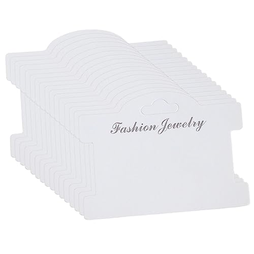OFFIGAM 100 Stück Schmuck Display Karten Weiße Karton Handgelenk Verpackung für Armbänder und DIY Bastelprojekte für Schmuckpräsentation und von OFFIGAM