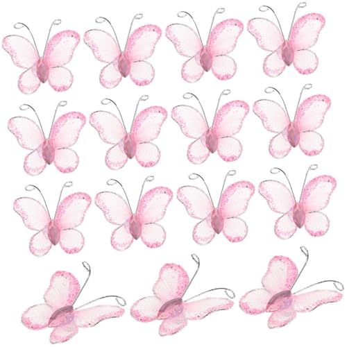 OFFIGAM 100stücke Schmetterlinge Aus Durchsichtigem Mesh Mit Glitzer Für Hochzeiten Partys Und Heimdekoration Elegante Draht-Dekoration Für Tisch Und Raumgestaltungen OFFIGAM 100stücke Schmetterlinge Aus Durchsichtigem Mesh Mit Glitzer Für Hochzeiten Partys Und Heimdekoration Elegante Draht-Dekoration Für Tisch Und Raumgestaltungen von OFFIGAM