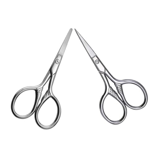 OFFIGAM 2 Stück Augenbrauenschneider aus Präzise Augenbrauenschere mit Abgerundeter Spitze für Sicheres Trimmen von Augenbrauen und Gesichtshaaren Ergonomisches Design für Einfachen OFFIGAM 2 Stück Augenbrauenschneider aus Präzise Augenbrauenschere mit Abgerundeter Spitze für Sicheres Trimmen von Augenbrauen und Gesichtshaaren Ergonomisches Design für Einfachen von OFFIGAM