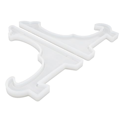 OFFIGAM 2 Stück DIY Kristall Epoxidharz Silikonform Teilig Flexibles Gießform Display Regal für Schmuckaufbewahrung Faltbarer Silikonhalter Langlebig und Wiederverwendbar von OFFIGAM