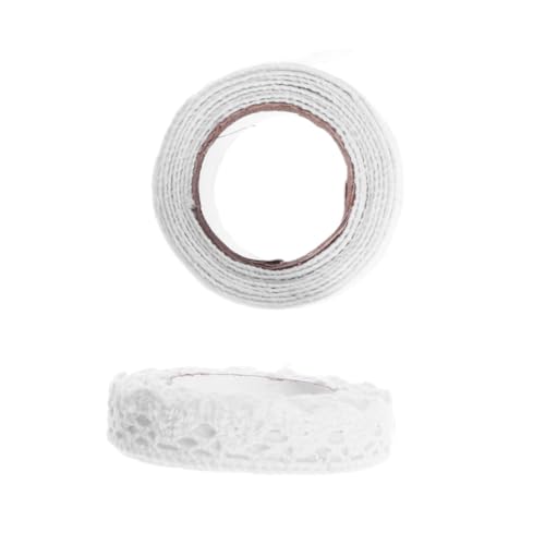 OFFIGAM 2 Stück Teiliges Selbstklebendes Spitzenband Weiß Dekoratives Masking Tape mit Feinem Spitzenbesatz für Scrapbooking DIY Handwerk Geschenkverpackung und Kartendekoration OFFIGAM 2 Stück Teiliges Selbstklebendes Spitzenband Weiß Dekoratives Masking Tape mit Feinem Spitzenbesatz für Scrapbooking DIY Handwerk Geschenkverpackung und Kartendekoration von OFFIGAM