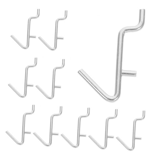 OFFIGAM 20 Stück Teiliges Metall Pegboard Hakenset Form Robuste Werkzeugwandhaken mit Hoher Tragkraft Kompakte Lochwandzubehör Haken für Schlüssel Schmuck und Kleine Gegenstände Einfach von OFFIGAM