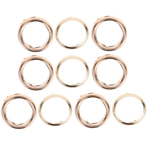 OFFIGAM 20 Stück Teiliges Metallperlenrahmen Runde Ringe Verbinder für Schmuckherstellung Geeignet für Armbänder und DIY Bastelprojekte von OFFIGAM