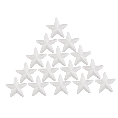 OFFIGAM 20 Stück Weiße Fünfzackige Schaumstoffsterne Vielseitige Styropor Deko für DIY Bastelprojekte Weihnachtsornamente Schulmaterialien Kreative Bastelsterne OFFIGAM 20 Stück Weiße Fünfzackige Schaumstoffsterne Vielseitige Styropor Deko für DIY Bastelprojekte Weihnachtsornamente Schulmaterialien Kreative Bastelsterne von OFFIGAM