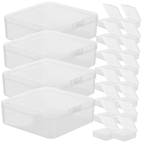 OFFIGAM Stapelbare Aufbewahrungsbox 20 Stück Kunststoffbehälter Mit Deckel Für Bastelbedarf Mini-aufbewahrungsbox Für Die Schreibtischorganisation von OFFIGAM