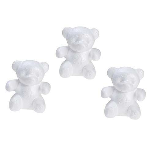 OFFIGAM 3 Stück 1 Bärenmodell Aus Schaumstoff Formbarer Schaum Geformt Bärenförmiger Schaum Modellieren Formen Hochzeit Neuartige Handwerke Schaumbären Tragen Bausatz Weiß OFFIGAM 3 Stück 1 Bärenmodell Aus Schaumstoff Formbarer Schaum Geformt Bärenförmiger Schaum Modellieren Formen Hochzeit Neuartige Handwerke Schaumbären Tragen Bausatz Weiß von OFFIGAM