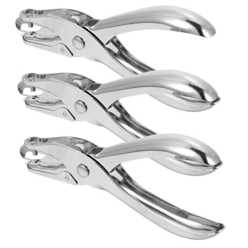 OFFIGAM 3Stücke Multifunktions Papierlocher Tragbarer Planer Puncher für Büro und Haushalt Robuste Metallkonstruktion mit Starker Durchdringungskraft Ergonomisches Design von OFFIGAM
