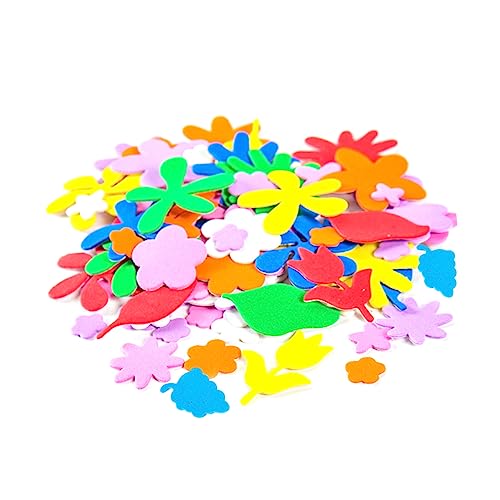 OFFIGAM 4 Satz Teiliges Selbstklebende Eva Aufkleber für DIY Buchstaben Sticker zur Wanddekoration Blumen und Obstdesign für Kreative Bastelprojekte von OFFIGAM