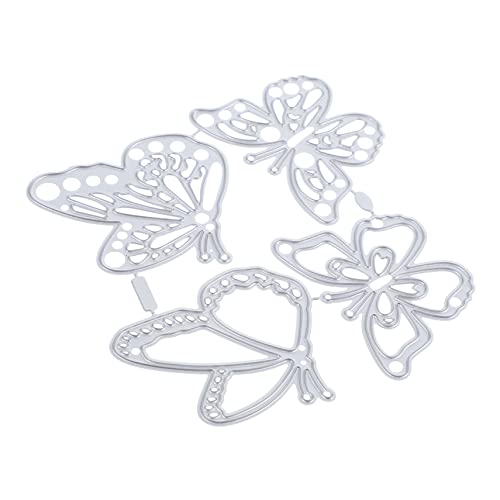 OFFIGAM 4stücke Teiliges Schmetterling Stanzformen Robustem Metall Für DIY Scrapbooking Karten Und Bastelprojekte Klare Muster Für Kreative Dekoration von OFFIGAM
