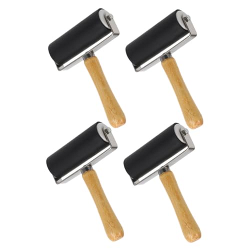 OFFIGAM 4 Stück Teiliges Farbwalzen Roller Gummiwalzen für Druckgrafik und Stempeln mit Ergonomischem Griff Abriebfest Einfach zu Reinigen für Kunsthandwerk und DIY Printmaking OFFIGAM 4 Stück Teiliges Farbwalzen Roller Gummiwalzen für Druckgrafik und Stempeln mit Ergonomischem Griff Abriebfest Einfach zu Reinigen für Kunsthandwerk und DIY Printmaking von OFFIGAM