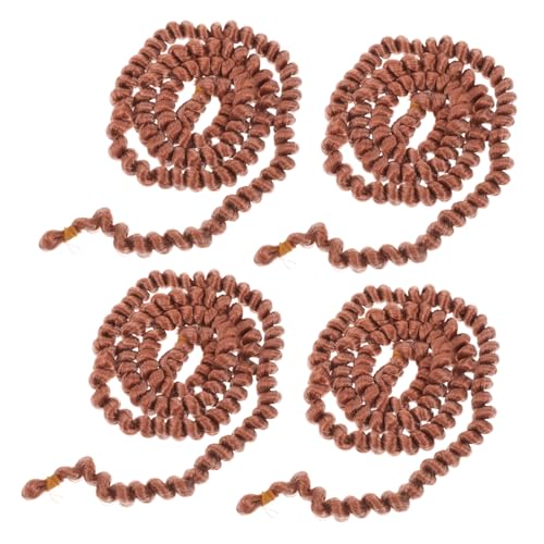 OFFIGAM 4 Stück Teiliges Puppenperücken aus Hitzebeständigem Simuliertem Haar Handgefertigte Puppenhaar perücken für DIY Leicht zu Stylen für Individuelle Puppenfrisuren OFFIGAM 4 Stück Teiliges Puppenperücken aus Hitzebeständigem Simuliertem Haar Handgefertigte Puppenhaar perücken für DIY Leicht zu Stylen für Individuelle Puppenfrisuren von OFFIGAM