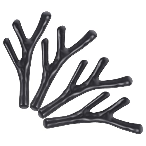 OFFIGAM 4 Stück Schrankknöpfe Zweig Design Metall Schubladen Griffe Moderne Möbel Griffe für Schränke und Kommoden von OFFIGAM
