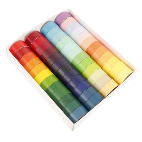OFFIGAM 48 Rollen Buntes Washi Tape Selbstklebende Bastelbänder für DIY Projekte Scrapbooking und Dekoration Vielseitig Einsetzbar Leuchtende Farben Einfach zu Schneiden Verwenden OFFIGAM 48 Rollen Buntes Washi Tape Selbstklebende Bastelbänder für DIY Projekte Scrapbooking und Dekoration Vielseitig Einsetzbar Leuchtende Farben Einfach zu Schneiden Verwenden von OFFIGAM