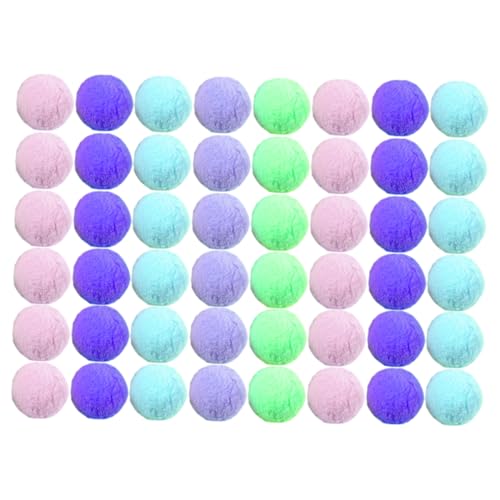 OFFIGAM 48stücke Flauschiger Plüschbälle Für DIY-Dekoration Und Kinderspielzeug Kuscheliges Material Für Bastelarbeiten Und Kombinationen von OFFIGAM