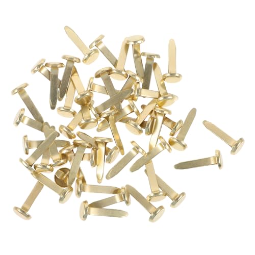 OFFIGAM 50 Stück Metall Paper Fasteners Zweibeinige Rundkopfklammern für Scrapbooking DIY Basteln Hochwertige Metallbrads für Kunsthandwerk und Dekoration von OFFIGAM