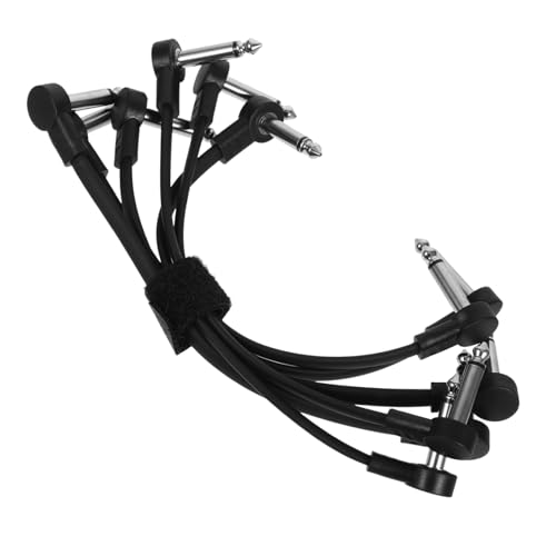 OFFIGAM 6 Stück Gitarrenkabel Instrumentenkabel für Klare Klangübertragung Leicht und Tragbar Optimal für Gitarre Bass und Effektgeräte Robust und Langlebig von OFFIGAM