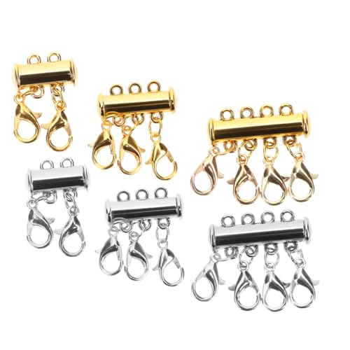 OFFIGAM 6 Stück Magnetverschluss für Schmuck Teiliges mit Mehrschichtigen Magnetischen Kettenverschlüssen für und Armbänder Robustem und Magnetmaterial Leicht und Kompakt für DIY von OFFIGAM