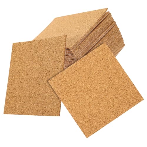 OFFIGAM 60Stücke Selbstklebende Korkplatten Quadratisch für DIY Projekte Schreibbar Flexibel Schnittfähig für Dekoration und Geräuschreduzierung OFFIGAM 60Stücke Selbstklebende Korkplatten Quadratisch für DIY Projekte Schreibbar Flexibel Schnittfähig für Dekoration und Geräuschreduzierung von OFFIGAM