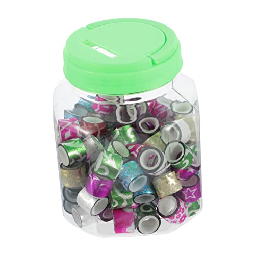 OFFIGAM 90 Stück Bunte Glitzer Mini Washi Tape Dekorative Klebebänder für DIY Projekte zum Scrapbooking Journaling und Basteln Mit Zufällig Gefärbten Deckeln Leicht zu Zufällige Farbe von OFFIGAM