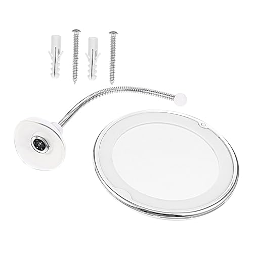 OFFIGAM Badezimmerspiegel Mit Saugnapf Vergrößerung Kosmetikspiegel Mit Led-licht Tischspiegel Für Schminktisch Klare Sicht Und Farbwiedergabe von OFFIGAM