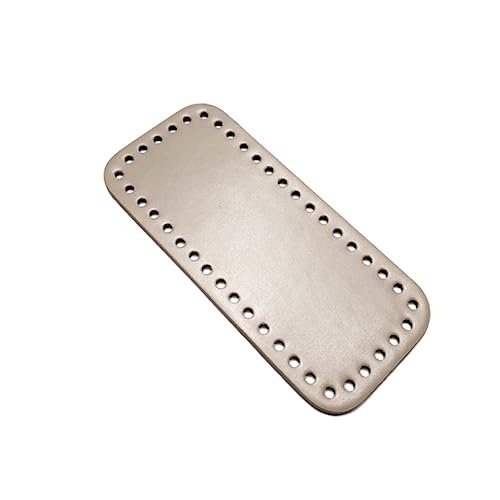 OFFIGAM Pu Leder Taschenboden Für Häkeln Und Nähen Glänzende Verschleißfeste Basisplatte Silber Für Handgefertigte Taschen Und Zubehör Für Kreative Projekte von OFFIGAM