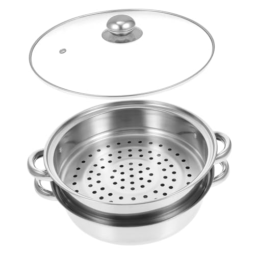 OFFIGAM Doppelwandiger Edelstahl Dampfgarer Topf mit Zwei Multifunktionaler Gemüsesteamer Spülmaschinengeeignet für Reis Fisch Eier Vielseitiger Küchentopf OFFIGAM Doppelwandiger Edelstahl Dampfgarer Topf mit Zwei Multifunktionaler Gemüsesteamer Spülmaschinengeeignet für Reis Fisch Eier Vielseitiger Küchentopf von OFFIGAM