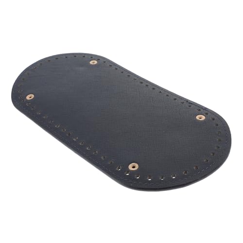 OFFIGAM Geflochtene Bodenplatte Häkeln Haken Projekt Bestickt Stricktasche Garnsack Nadel Gehäkelt Kreuzen Geldbörsen Unten Häkeltaschen Für Frauen Stickerei Stricken Blau von OFFIGAM