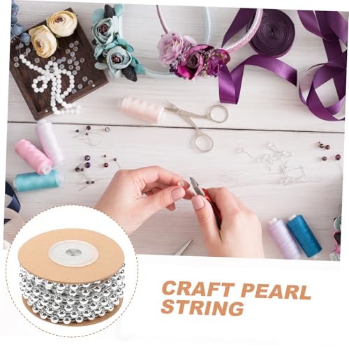 OFFIGAM Halbrunde Perlenkette Silber Abs Baumwollfaden Perlenstrang zum Auffädeln für DIY Schmuck Mode und Dekoration Einfache Montage Robust und Vielseitig für Armbänder und Halsketten OFFIGAM Halbrunde Perlenkette Silber Abs Baumwollfaden Perlenstrang zum Auffädeln für DIY Schmuck Mode und Dekoration Einfache Montage Robust und Vielseitig für Armbänder und Halsketten von OFFIGAM