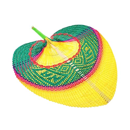 OFFIGAM Handgefertigter Bambus Fächer Sommerlicher Kühlfächer für Outdoor Aktivitäten Leichter und Tragbarer Handventilator für Heiße Tage für Partys und Strand Design für Erwachsene von OFFIGAM