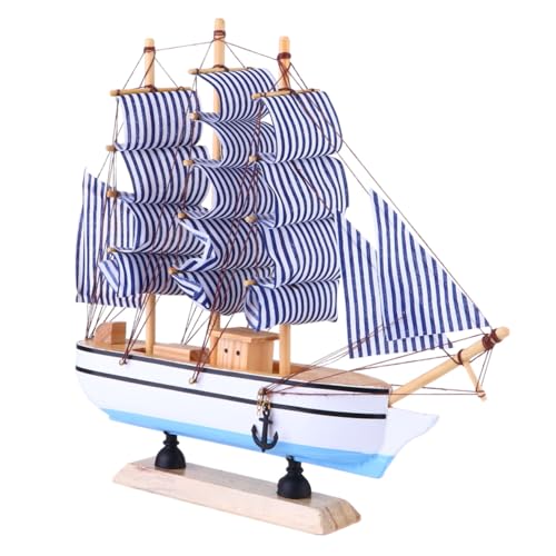 OFFIGAM Holz Segelschiff Modell Nautische Deko Handgefertigt Retro Küstenstil Wohnkultur Schiff Ornament für Wohnzimmer Büro Geburtstag Geschenk OFFIGAM Holz Segelschiff Modell Nautische Deko Handgefertigt Retro Küstenstil Wohnkultur Schiff Ornament für Wohnzimmer Büro Geburtstag Geschenk von OFFIGAM