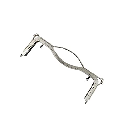 OFFIGAM Lip Shape Handtaschenrahmen mit Dekorativem Schloss für DIY Geldbörsen und Handtaschen Silberner Kussverschluss für Kreative Bastelprojekte von OFFIGAM