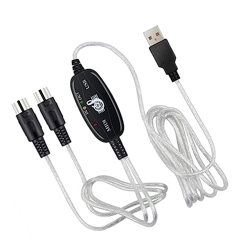 OFFIGAM Midi Kabel USB Midi Verbindungskabel für Musikbearbeitung Kompatibel mit Keyboard Synthesizer Windows PC Einfache Installation OFFIGAM Midi Kabel USB Midi Verbindungskabel für Musikbearbeitung Kompatibel mit Keyboard Synthesizer Windows PC Einfache Installation von OFFIGAM