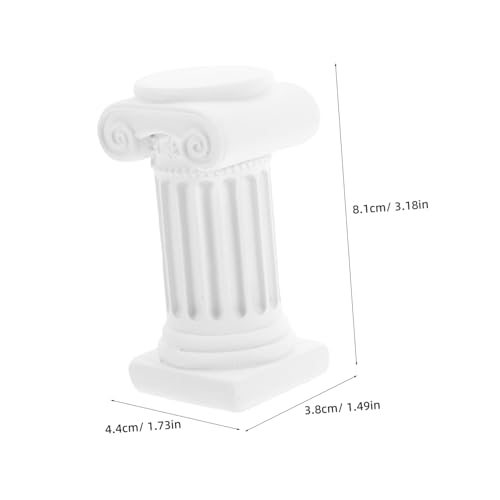 OFFIGAM Mini Römische Säule aus Robustem Resin Klassisch Antike Säulenskulptur mit Glatter Oberfläche Vielseitig als Dekoration für Zuhause Garten Basis für Mini Ornamente Weiß OFFIGAM Mini Römische Säule aus Robustem Resin Klassisch Antike Säulenskulptur mit Glatter Oberfläche Vielseitig als Dekoration für Zuhause Garten Basis für Mini Ornamente Weiß von OFFIGAM