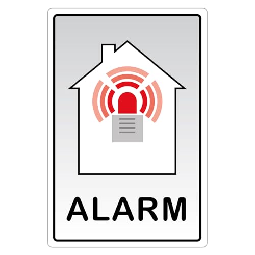 2 Stück Aufkleber Alarm Alarmanlage Schild Hinweisschild Warnschild für Fenster und Türen | 13 x 9 cm 2 Stück Aufkleber Alarm Alarmanlage Schild Hinweisschild Warnschild für Fenster und Türen | 13 x 9 cm von OFFORM DESIGN
