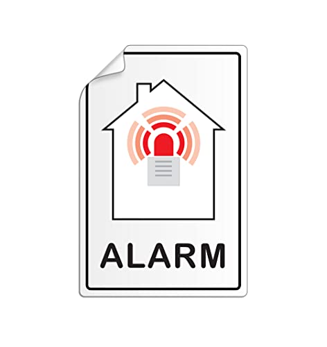 OFFORM DESIGN Aufkleber Alarm/Alarmanlage 130x90 mm 1 Stück Nr.43713-1 von OFFORM DESIGN