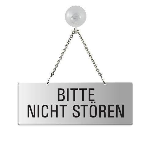 OFFORM DESIGN Hängeschild Bitte Nicht Stören 175x65 mm mit Saugnapfhaken Aluminium Silber-matt eloxiert Text einseitig Metallkette Nr.31044-ES OFFORM DESIGN Hängeschild Bitte Nicht Stören 175x65 mm mit Saugnapfhaken Aluminium Silber-matt eloxiert Text einseitig Metallkette Nr.31044-ES von OFFORM DESIGN