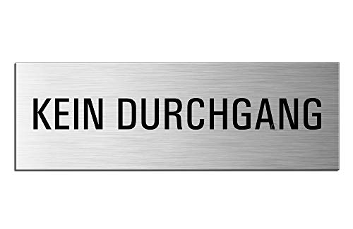 OFFORM DESIGN Schild Kein Durchgang Türschild 240 x 80 mm Türschild Aluminium selbstklebend Nr.25112-S OFFORM DESIGN Schild Kein Durchgang Türschild 240 x 80 mm Türschild Aluminium selbstklebend Nr.25112-S von OFFORM DESIGN