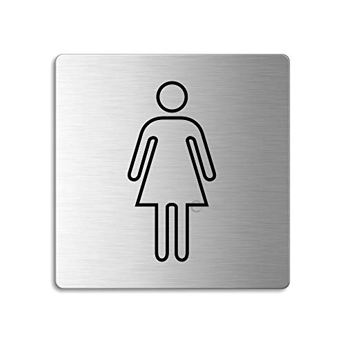 OFFORM DESIGN WC-Schild Damen Toilettenschild Edelstahlschild 85x85 mm selbstklebend Nr.48110 OFFORM DESIGN WC-Schild Damen Toilettenschild Edelstahlschild 85x85 mm selbstklebend Nr.48110 von OFFORM DESIGN
