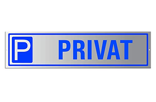 Parkplatzschild Privat 400x100 mm Parkplatzreservierer Aluminium silber matt eloxiert Nr.35407-EB Parkplatzschild Privat 400x100 mm Parkplatzreservierer Aluminium silber matt eloxiert Nr.35407-EB von OFFORM DESIGN