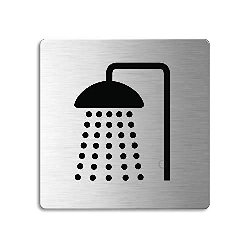 Schild Dusche 85x85 mm Piktogramm Türschild aus Edelstahl selbstklebend Nr.8997 Schild Dusche 85x85 mm Piktogramm Türschild aus Edelstahl selbstklebend Nr.8997 von OFFORM DESIGN