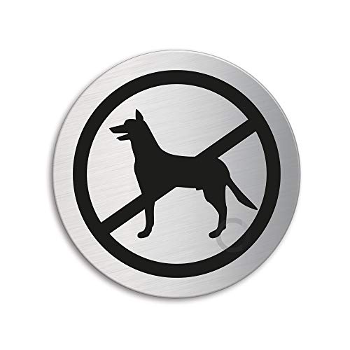 Schild Für Hunde verboten Türschild aus Edelstahl Türschild aus Edelstahl Ø 75 mm selbstklebend Nr.39272 Schild Für Hunde verboten Türschild aus Edelstahl Türschild aus Edelstahl Ø 75 mm selbstklebend Nr.39272 von OFFORM DESIGN