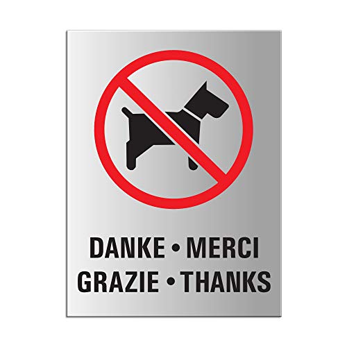 Schild - Hunde verboten | Aluminiumschild 200 x 150 mm vollflächig selbstklebend Ofform Design Schild - Hunde verboten | Aluminiumschild 200 x 150 mm vollflächig selbstklebend Ofform Design von OFFORM DESIGN