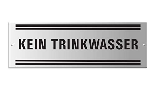 OFFORM DESIGN Schild Kein Trinkwasser Türschild 240 x 80 mm Aluminium eloxiert 2-Fach gelocht Nr.25106-EL OFFORM DESIGN Schild Kein Trinkwasser Türschild 240 x 80 mm Aluminium eloxiert 2-Fach gelocht Nr.25106-EL von OFFORM DESIGN