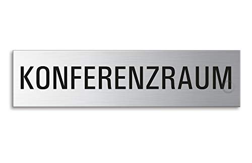 Schild Konferenzraum 160 x 40 mm Türschild aus Edelstahl fein-matt gebürstet selbstklebend Nr.8398 Schild Konferenzraum 160 x 40 mm Türschild aus Edelstahl fein-matt gebürstet selbstklebend Nr.8398 von OFFORM DESIGN