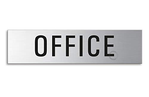 Schild Office 160x40 mm Türschild aus Edelstahl fein-matt gebürstet selbstklebend Nr.10138 Schild Office 160x40 mm Türschild aus Edelstahl fein-matt gebürstet selbstklebend Nr.10138 von OFFORM DESIGN