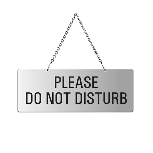 Schild Please Do not Disturb Hängeschild Aluminiumschild mit Metallkette 175 x 65 mm Nr. 31055-E Schild Please Do not Disturb Hängeschild Aluminiumschild mit Metallkette 175 x 65 mm Nr. 31055-E von OFFORM DESIGN