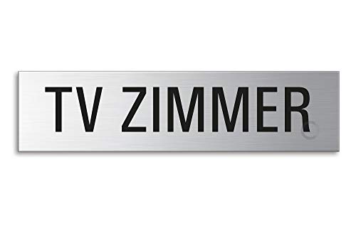 Schild TV Raum Türschild aus Edelstahl 160 x 40 mm selbstklebend Nr.8430 Schild TV Raum Türschild aus Edelstahl 160 x 40 mm selbstklebend Nr.8430 von OFFORM DESIGN