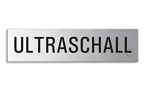 Schild Ultraschall Türschild aus Edelstahl 160 x 40 mm selbstklebend Nr.27393 Schild Ultraschall Türschild aus Edelstahl 160 x 40 mm selbstklebend Nr.27393 von OFFORM DESIGN